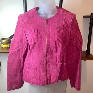 FIELDGEAR Pink Leather jacket